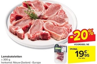 Carrefour Lamskoteletten aanbieding