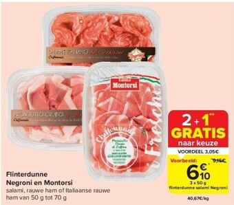 Carrefour Flinterdunne negroni en montorsi aanbieding