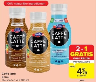 Carrefour Caff è latte emmi aanbieding