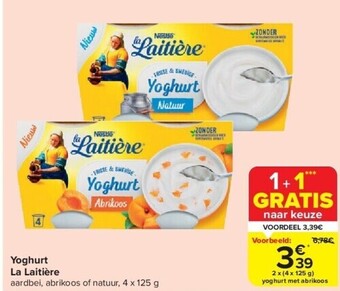 Carrefour Yoghurt la laitière aanbieding