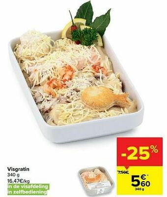 Carrefour Market Visgratin aanbieding