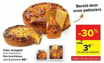 Carrefour Cake jonagold aanbieding