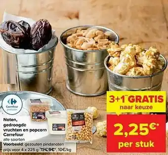 Carrefour Gezouten pindanoten aanbieding