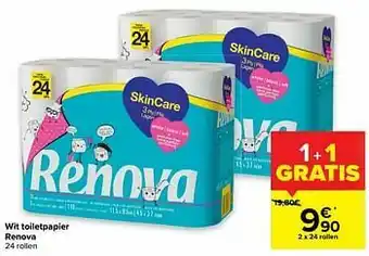 Wit toiletpapier renova