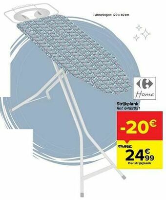 Carrefour Strijkplank aanbieding