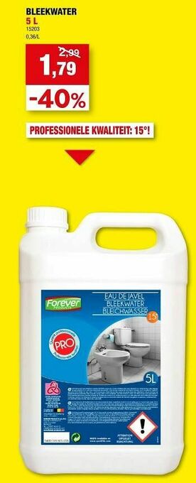 Hubo Bleekwater aanbieding