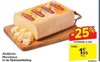 Carrefour Abdijkaas maredsous in de fi jnkostafdeling aanbieding