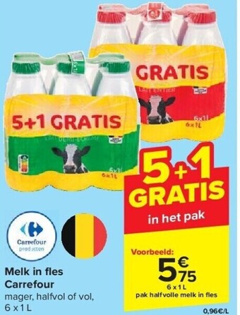 Carrefour Melk in fl es carrefour aanbieding