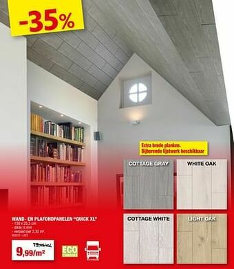 Hubo Wand- en plafondpanelen quick xl aanbieding