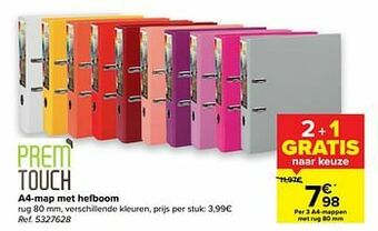 Carrefour A4-map met hefboom aanbieding