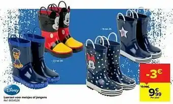 Carrefour Laarzen voor meisjes of jongens aanbieding