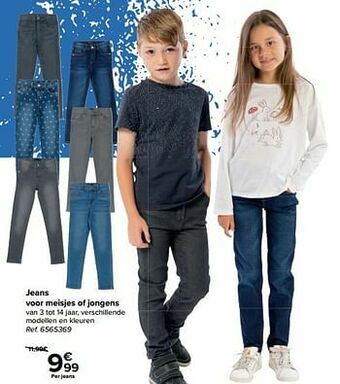 Carrefour Jeans voor meisjes of jongens aanbieding