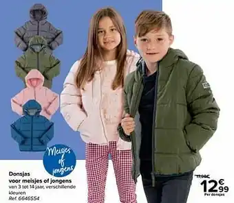 Carrefour Donsjas voor meisjes of jongens aanbieding