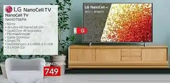Selexion Lg nanocell tv nano756pa 50nano756pa aanbieding