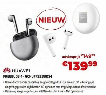 Exellent Huawei freebuds 4 - gchufreebuds4 aanbieding