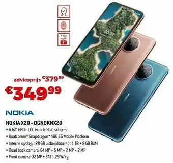 Exellent Nokia x20 - dgnoknx20 aanbieding