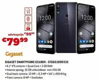 Exellent Gigaset smartphone gs190r - stggs190r332 aanbieding