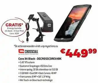 Crosscall core x4 black - dgcrosscorex4bk