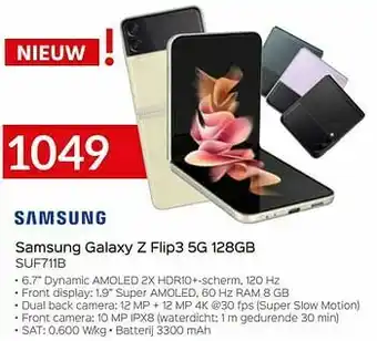 Selexion Samsung galaxy z flip3 5g 128gb suf711b aanbieding