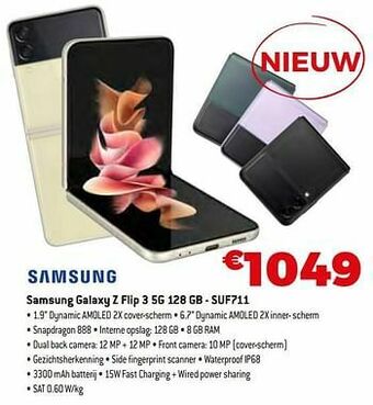 Exellent Samsung galaxy z flip 3 5g 128 gb - suf711 aanbieding
