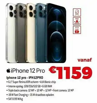 Exellent Apple iphone 12 pro - iph12pro aanbieding