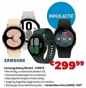 Samsung galaxy watch4 - sur870