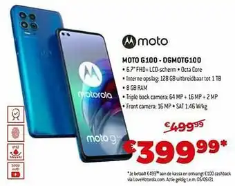 Exellent Motorola moto g100 - dgmotg100 aanbieding