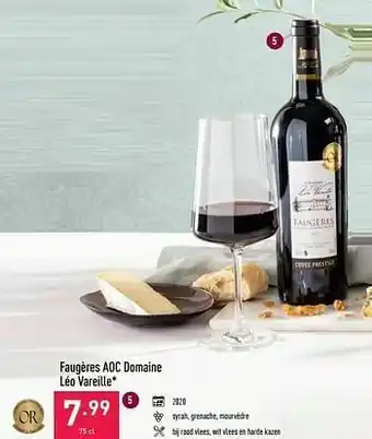 ALDI Faugères aoc domaine léo vareille aanbieding