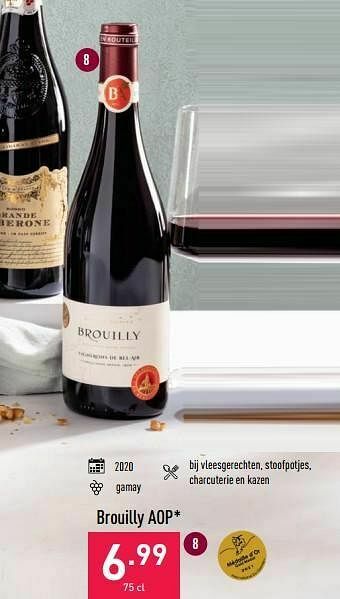ALDI Brouilly aop aanbieding