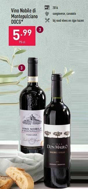 ALDI Vino nobile di montepulciano docg aanbieding