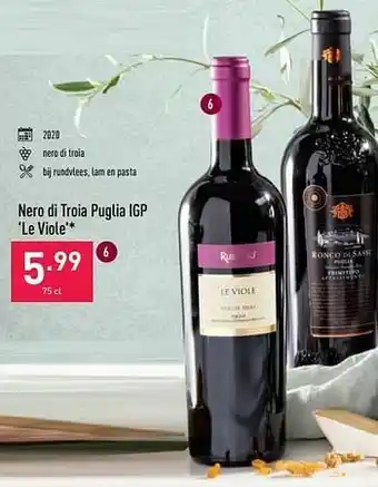 ALDI Nero di troia puglia igp`le viole aanbieding