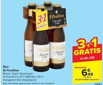 Carrefour Bier st feuillien aanbieding