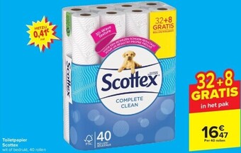 Carrefour Toiletpapier scottex aanbieding