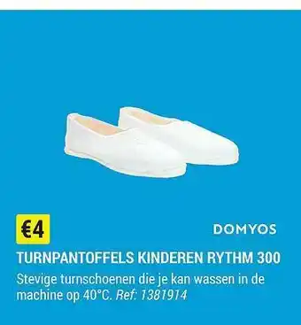 Decathlon Turnpantoffels Kinderen Rythm 300 Domyos aanbieding