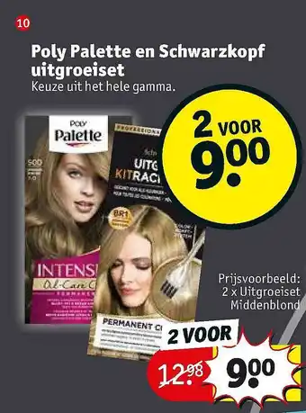 Kruidvat Poly Palette En Schwarzkopf Uitgroeiset aanbieding