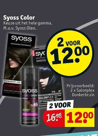 Kruidvat Syoss Color aanbieding