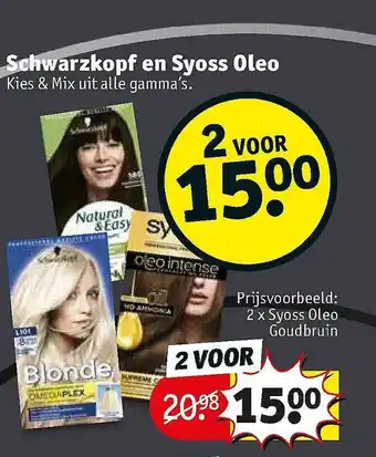 Kruidvat Schwarzkopf En Syoss Oleo aanbieding