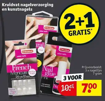 Kruidvat Kruidvat Nagelverzorging En Kunstnagels 2+1 Gratis aanbieding