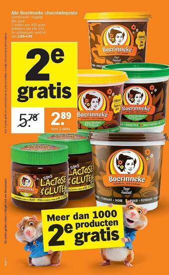 Alle Boerinneke Chocoladepasta