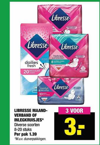 Libresse Maandverband Of Inlegkruisjes
