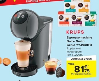 Espressomachine dolce gusto genio yy4948fd
