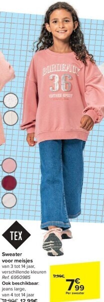 Carrefour Sweater voor meisjes aanbieding