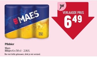 Delhaize Pilsbier Maes aanbieding