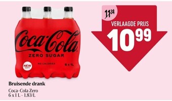 Delhaize Bruisende drank Coca-Cola Zero aanbieding