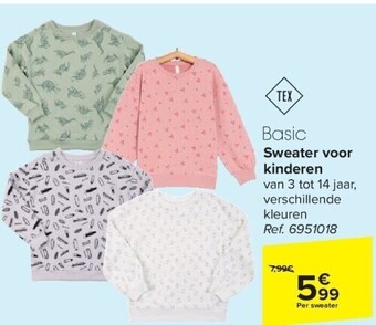 Carrefour Sweater voor kinderen aanbieding