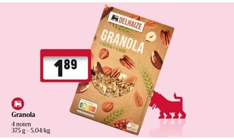 Delhaize Granola 375 g aanbieding