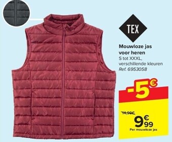 Mouwloze jas voor heren