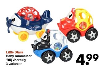 Wibra Little stars baby rammelaar 'blij voertuig' aanbieding