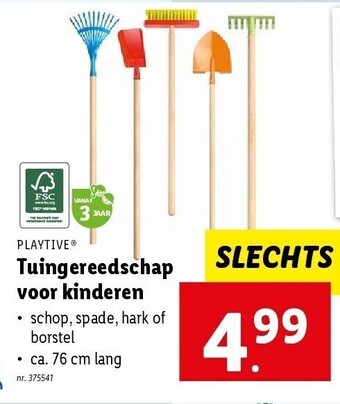 Lidl Tuingereedschap voor kinderen aanbieding