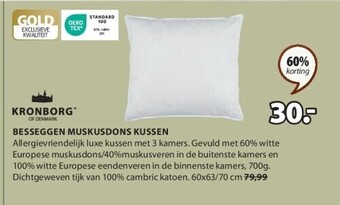 Jysk Besseggen muskusdons kussen aanbieding